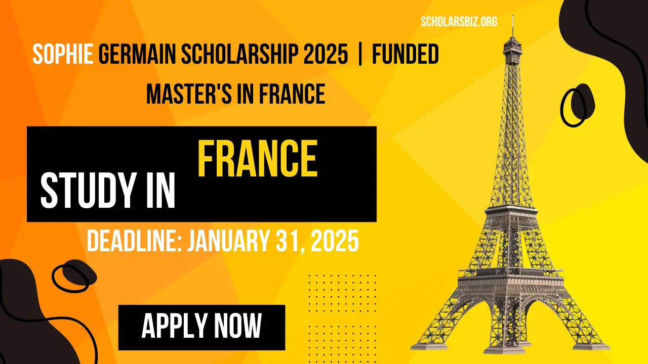 Sophie Germain Scholarship 2025 | Funded Master's in France